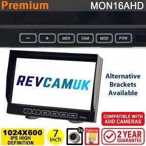 7" Monitor display for AHD reverse camera - 2x inputs (720P/960P/1080P/CVBS) | MON16AHD 7" Monitor display for AHD reverse camera - 2x inputs (720P/960P/1080P/CVBS) | MON16AHD