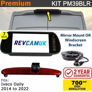 Iveco Daily (2014-2022) Brake Light Reversing Camera kit with 7" Mirror Monitor - PM39BLR Iveco Daily (2014-2022) Brake Light Reversing Camera kit with 7" Mirror Monitor - PM39BLR