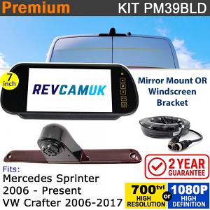 Mercedes Sprinter (2006+) / VW Crafter (2006-2017) Brake Light Reversing Camera kit with 7" Mirror Display - PM39BLD Mercedes Sprinter (2006+) / VW Crafter (2006-2017) Brake Light Reversing Camera kit with 7" Mirror Display - PM39BLD