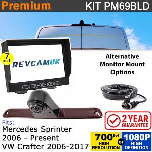 Mercedes Sprinter (2006+) / VW Crafter (2006-2017) Brake Light Reversing Camera kit with 7" Monitor Display - PM69BLD Mercedes Sprinter (2006+) / VW Crafter (2006-2017) Brake Light Reversing Camera kit with 7" Monitor Display - PM69BLD