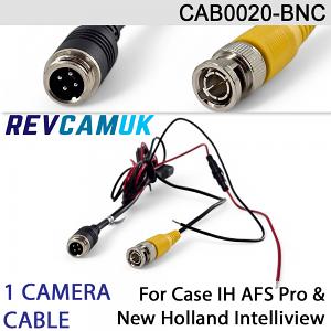 Case IH / New Holland 1-Camera Adaptor Cable for AFS Pro and IntelliView Displays | CAB0020-BNC Case IH / New Holland 1-Camera Adaptor Cable for AFS Pro and IntelliView Displays | CAB0020-BNC