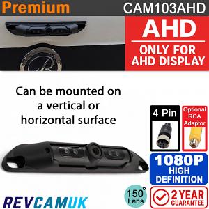 CAM103AHD - Number Plate 1080P AHD Reversing Camera - (Only works with 1080P AHD compatible monitors/DVR's)