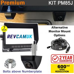 7" Heavy Duty Dash Screen + Bolt on Numberplate Reversing Camera Kit - PM85J 7" Heavy Duty Dash Screen + Bolt on Numberplate Reversing Camera Kit - PM85J