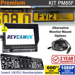 7" Heavy Duty Dash Display + Numberplate Frame Reversing Camera Kit (option of 600TVL or 1080P AHD camera) - PM85F 7" Heavy Duty Dash Display + Numberplate Frame Reversing Camera Kit (option of 600TVL or 1080P AHD camera) - PM85F