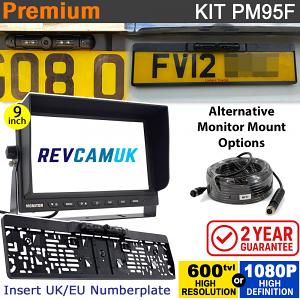 9" Heavy Duty Dash Display + Numberplate Frame Reversing Camera Kit (option of 600TVL or 1080P AHD camera) - PM95F 9" Heavy Duty Dash Display + Numberplate Frame Reversing Camera Kit (option of 600TVL or 1080P AHD camera) - PM95F