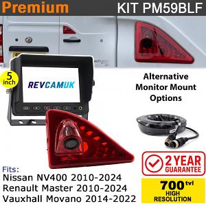 Master/Movano/NV400 (2010+) Brake Light Reversing Camera kit with 5" Monitor Display - PM59BLF Master/Movano/NV400 (2010+) Brake Light Reversing Camera kit with 5" Monitor Display - PM59BLF