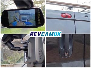 Renault Trafic Brake Light Reversing Camera fitted by customer with mirror monitor and flush bumper camera mounted to handle Renault Trafic Brake Light Reversing Camera fitted by customer with mirror monitor and flush bumper camera mounted to handle
