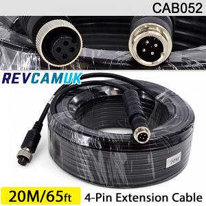 20M - 4 Pin Aviation Screw Connector Extension Cable for 1 reversing camera | CAB052 20M - 4 Pin Aviation Screw Connector Extension Cable for 1 reversing camera | CAB052