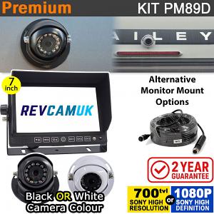 7" Heavy Duty Dash Display + Sony CCD (or optional Sony AHD) White Dome Reversing Camera Kit - PM89D 7" Heavy Duty Dash Display + Sony CCD (or optional Sony AHD) White Dome Reversing Camera Kit - PM89D