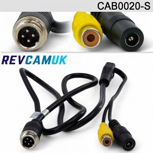 4 Pin (Male) to female RCA/Phono reverse camera adaptor cable | CAB0020-S