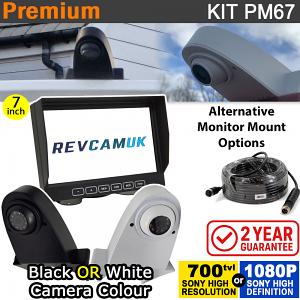 Overhang Roof Mounted Reversing Camera Kit with 7" Monitor | Sony CCD or AHD Option | PM67 Overhang Roof Mounted Reversing Camera Kit with 7" Monitor | Sony CCD or AHD Option | PM67