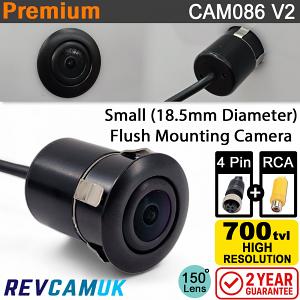 Mini Clip Bumper Bullet Reversing Camera | 4-Pin & RCA | CAM086V2