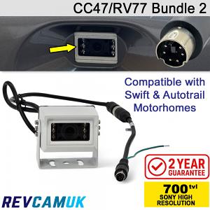 Compatible Bundle to Replace Faulty RV77/CC-47 Reversing Cameras on Swift/Autotrail/Bessacarr Motorhomes | CC47/RV77-Bundle2 Compatible Bundle to Replace Faulty RV77/CC-47 Reversing Cameras on Swift/Autotrail/Bessacarr Motorhomes | CC47/RV77-Bundle2