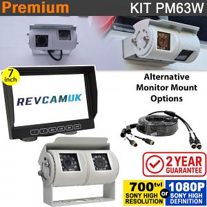 Twin-Lens Bracket Reversing & Driving Camera Kit with 7″ Dash Monitor – Sony CCD or 1080P High Definition Camera | PM63W Twin-Lens Bracket Reversing & Driving Camera Kit with 7″ Dash Monitor – Sony CCD or 1080P High Definition Camera | PM63W