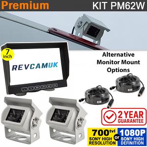 Dual Reversing Camera Kit for Horseboxes, Agriculture & Plant with 7″ Dash Monitor – Sony CCD or 1080P High Definition | PM62W Dual Reversing Camera Kit for Horseboxes, Agriculture & Plant with 7″ Dash Monitor – Sony CCD or 1080P High Definition | PM62W