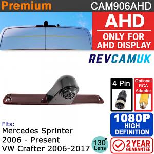 Mercedes Sprinter / VW Crafter Brake Light Reversing Camera 1080P AHD | CAM906AHD Mercedes Sprinter / VW Crafter Brake Light Reversing Camera 1080P AHD | CAM906AHD