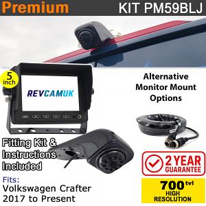 VW Volkswagen Crafter (2017+) Brake Light Reversing Camera kit with 5" Monitor Display - PM59BLJ VW Volkswagen Crafter (2017+) Brake Light Reversing Camera kit with 5" Monitor Display - PM59BLJ