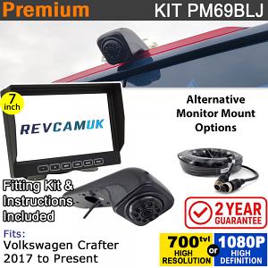VW Volkswagen Crafter (2017+) Brake Light Reversing Camera kit with 7" Monitor Display - PM69BLJ VW Volkswagen Crafter (2017+) Brake Light Reversing Camera kit with 7" Monitor Display - PM69BLJ