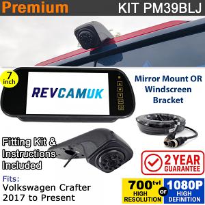VW Volkswagen Crafter (2017+) Brake Light Reversing Camera kit with 7" Mirror Display - PM39BLJ VW Volkswagen Crafter (2017+) Brake Light Reversing Camera kit with 7" Mirror Display - PM39BLJ
