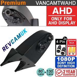 Black Roof / Overhang Driving Rear View + Reversing Camera | 4 pin connector | VANCAMTW-AHD