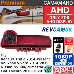 Vauxhall Vivaro / Renault Trafic Brake Light Reversing Camera 1080P AHD | CAM404AHD Vauxhall Vivaro / Renault Trafic Brake Light Reversing Camera 1080P AHD | CAM404AHD