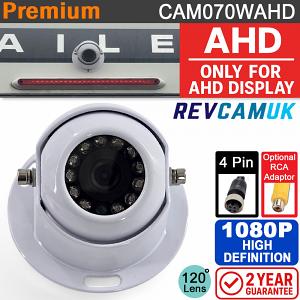 CAM070WAHD - White Dome Sony 1080P AHD Reversing Camera - (Only works with 1080P AHD compatible monitors/DVR's)