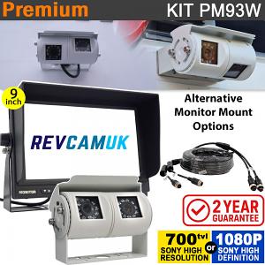 9" Heavy Duty Dash Display + Sony CCD (or optional Sony AHD) White Twin Lens Bracket Reversing & Rearview Camera Kit- PM93W 9" Heavy Duty Dash Display + Sony CCD (or optional Sony AHD) White Twin Lens Bracket Reversing & Rearview Camera Kit- PM93W
