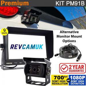 9" Heavy Duty Dash Display + Sony CCD (or optional Sony AHD) Black Bracket Reversing Camera Kit - PM91B 9" Heavy Duty Dash Display + Sony CCD (or optional Sony AHD) Black Bracket Reversing Camera Kit - PM91B
