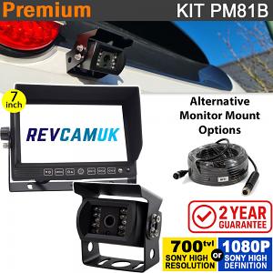 7" Heavy Duty Dash Display + Sony CCD (or optional Sony AHD) Black Bracket Reversing Camera Kit - PM81 7" Heavy Duty Dash Display + Sony CCD (or optional Sony AHD) Black Bracket Reversing Camera Kit - PM81