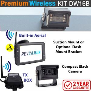 Sony Compact Black Bracket Wireless Reversing Camera Kit with 5" monitor | DW16B Sony Compact Black Bracket Wireless Reversing Camera Kit with 5" monitor | DW16B
