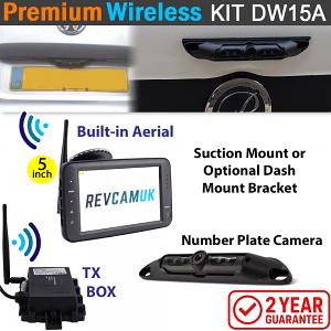 Number Plate Wireless Reverse Camera Kit with 5" monitor | DW15A Number Plate Wireless Reverse Camera Kit with 5" monitor | DW15A