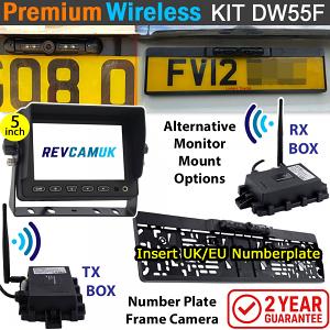 Number Plate Frame Wireless Parking Camera Kit with 5" monitor | DW55F Number Plate Frame Wireless Parking Camera Kit with 5" monitor | DW55F
