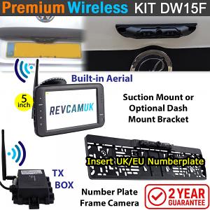 Number Plate Frame Wireless Parking Camera Kit with 5" monitor | DW15F Number Plate Frame Wireless Parking Camera Kit with 5" monitor | DW15F