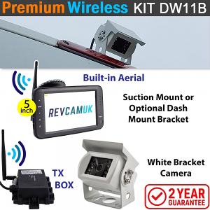 Sony CCD White Bracket Wireless Reverse / Rear View Camera with 5" monitor | DW11W Sony CCD White Bracket Wireless Reverse / Rear View Camera with 5" monitor | DW11W