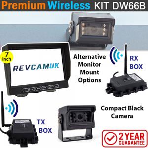 Sony CCD Compact Black Bracket Wireless Reversing Camera Kit with 7" monitor | DW66B Sony CCD Compact Black Bracket Wireless Reversing Camera Kit with 7" monitor | DW66B