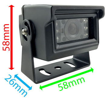 compact reversing camera dimensions