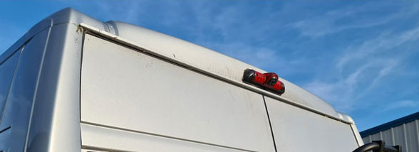 Fiat Ducato brake light reversing camera fitted to van