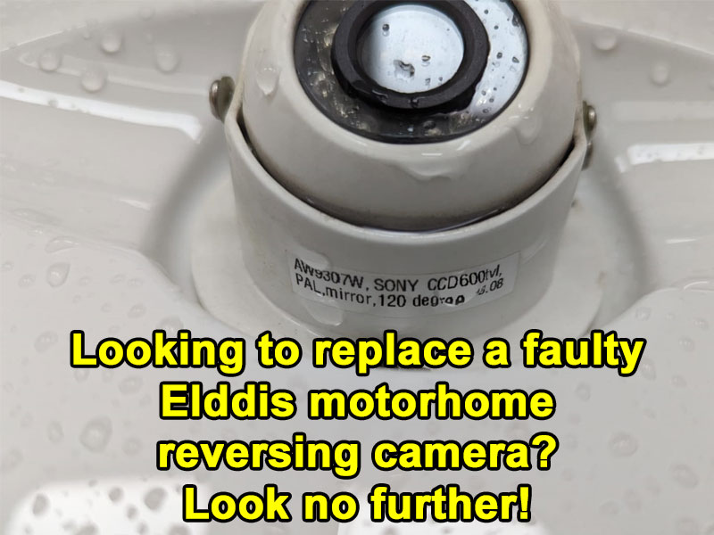 Elddis Motorhome white dome camera replacement